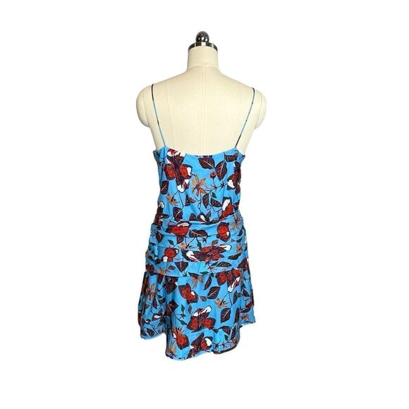 Derek Lam 10 Crosby Blue Floral Camisole Flounce Dress | Size 10 - Picture 5 of 13